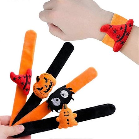2025 4-pack Halloween Slap Armband, Halloween Slap Armband Halloween Dekorationer