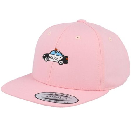 Kiddo Cap - Rosa snapback Keps - Kids Police Car Pink Snapback @ Hatstore