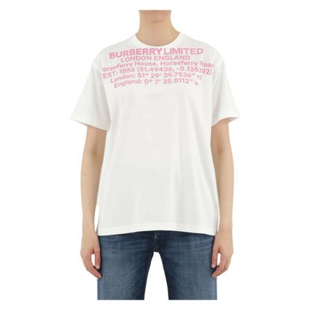 Burberry - T-shirts - Vit - Dam - Storlek: S, Dam, Storlek: S
