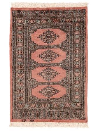 Pakistan Bokhara 2Ply Vloerkleed Oosters Bruin/Zwart (Wol, Pakistan)