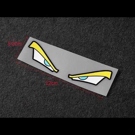 Devil eyes bilklistermærker bilhjelm elbil motorcykel refl