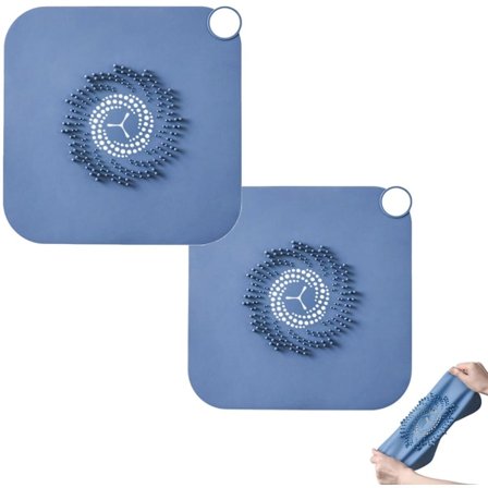 2 stk. - Afløbsdæksel - 28*28 cm - Vaskesi - Afløbsindsats - Afløbshul - Afløbsdæksel til badeværelse