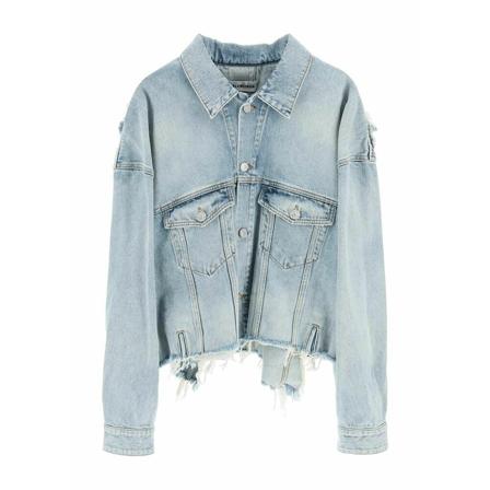 Balenciaga, Denim Jackets Niebieski, Kobieta, Rozmiar: M
