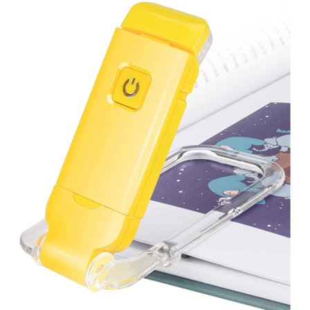 Amber Boglæselampe, LED Clip-On Boglamper, Læselamper
