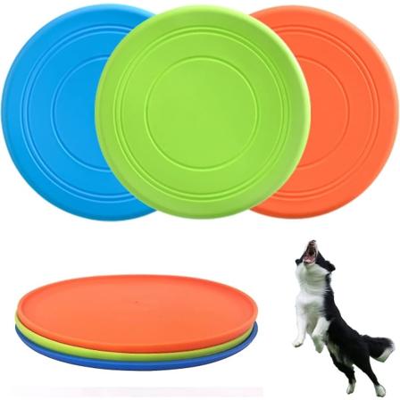 3 stk hundeflyers, hundelegetøj, hunde blødt gummi interaktiv CD