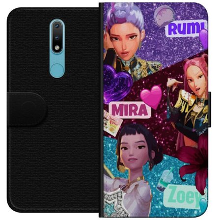 Yhteensopiva Lompakkokotelo Nokia Nokia 2.4 Borussia Dortmundin BVB 09-emblema keltainen ja musta graafinen suunnittelu jalkapallofaneille ja urheiluh