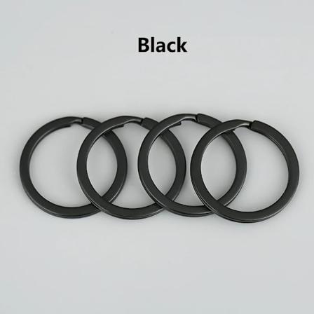 Mibrow 10/20Pcs/Pack 15/20/25/28/30 Mm Runda Nyckelkedjor Split Ring (Aldrig Fade) Nyckelringar För Väska Bil Nyckelkedja Smycken Göra Black 15mm -