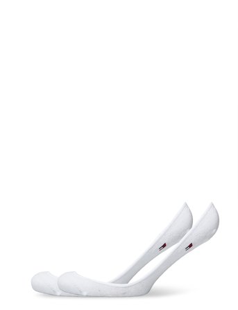 Tommy Hilfiger Th Women Footie Invisible 2P - White - 39-42