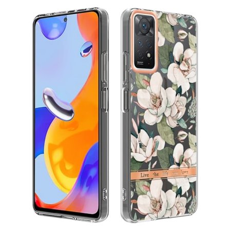 Erittäin ohut ja kestävä pehmeä kansi Xiaomi Redmi Note 11 Pro 5G / Note 11 Pro - Vihreä Gardenia