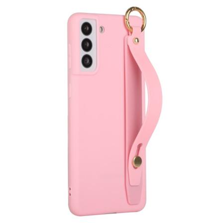 Samsung Galaxy S22 Skal Med Handstrap Rosa