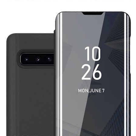 Galaxy S10 PLUS Cover Beskyttelsescover - Smartview Design med Spejl [HK]