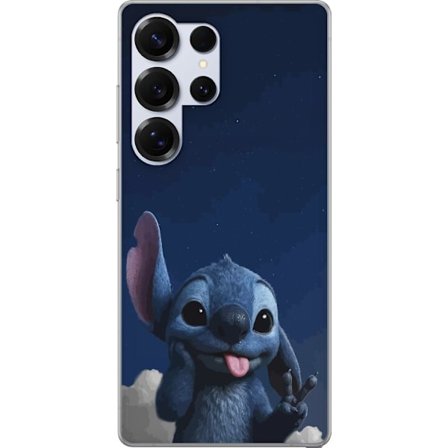 Yhteensopiva Puhelinkuori Samsung Galaxy S25 Ultra Stitch Disney yö taivas sininen avaruusolento Lilo ja Stitch hahmo söpö piirretty kawaii juliste ra