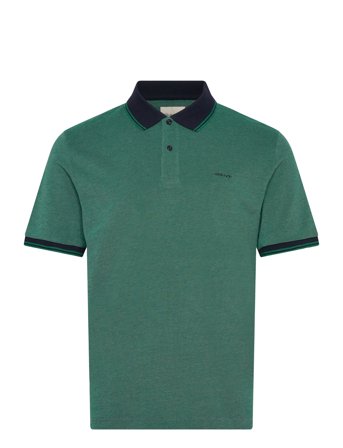 GANT 4-Col Oxford Ss Pique - Green - M