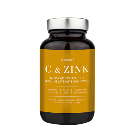 Nordbo C-vitamin & Zink 50 kapslar