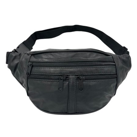 Magveske i ekte mykt saue-skinn