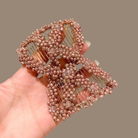 Pearl Elastic Hair Hårnål Double Side Bun 3 3