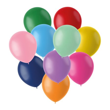 Latexballonger Blandade Färger Matt 21 cm