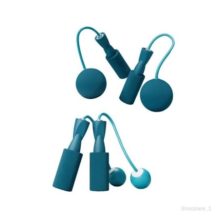 (Blå) Hoppetau - Unisex - Fitness - Blå - 2 par vektede baller for menn, kvinner og barn