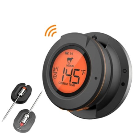 Matlaging Bluetooth Trådløs BBQ Fjernkontroll Termometer Prober Smart Digital Bluetooth Grill Termometer-WELLNGS