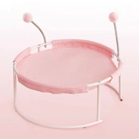 Cat Bed Hängmatta Bekväm Andas Stall Cat Sovsäng för inomhus och utomhus Rosa