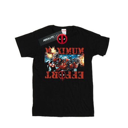 Marvel Dam/Damer Deadpool Maximum Effort Bomull Boyfriend T-shirt