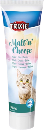 Trixie - Malt'n'Cheese, anti-hårball 100 g - Katt - Kattegodteri & kattegress - Belønningsgodbiter katt - ZOO.no
