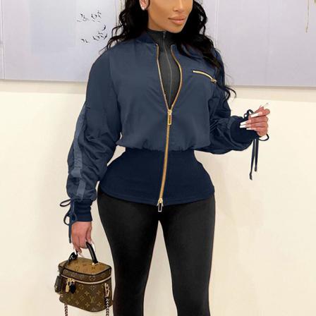 Kvinnor Långärmad Kappa Krage Ytterkläder