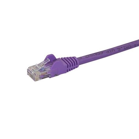 StarTech 10m CAT6 Ethernet Cable, 10 Gigabit Snagless RJ45 650MHz 100W PoE Patch Cord, CAT 6 10GbE UTP Network Cable w/Strain Relief, Purple, Fluke