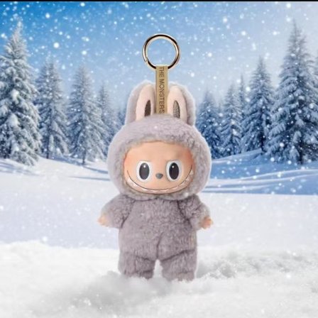 Plysch blind box nyckelring hänge, cola stil väska, docka, docka