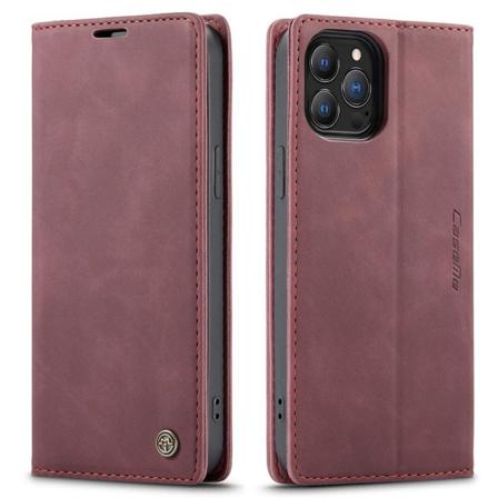Iphone 13 Pro - Caseme Retro Läder Fodral - Röd