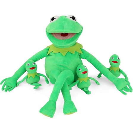 Kermit the Frog Handdocka, Grodplysch, Mupparna Show, Mjuk Groddocka Lämplig För Rollspel -grön, 24 Tum [DB]