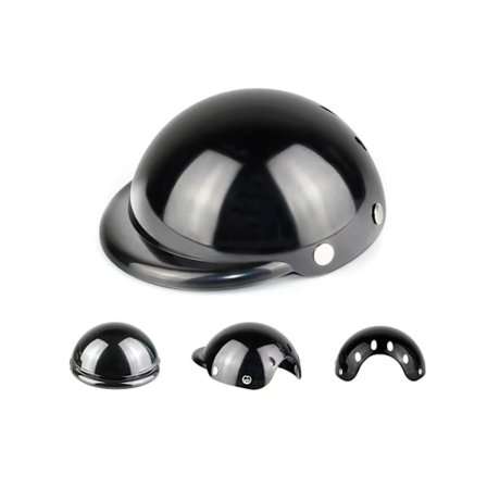 Motorcykel Hjelm til Hunde og Katte - Sikkerhedshovedbeklædning Legetøjshat Tilbehør M