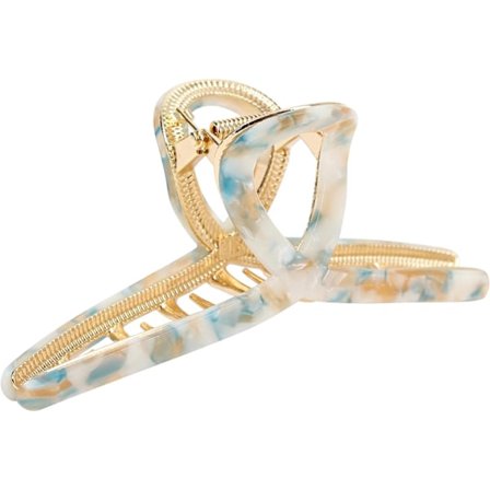 Hårklemmer Sommerfugl Hårklemmer til Kvinder 12cm Acetat Metal Hårklemme til Piger Hårtilbehør til Langt Tykt Hår.hvid blå