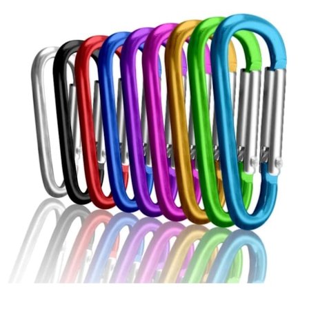 Karabinkroker, Upins Aluminium Låsefjær Krok Nøkkelring D Form Kraftig Spennpakke Karabinkroker Klips Låse Snap Kroker Ryggsekk Klips
