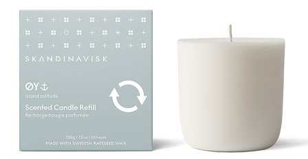 SKANDINAVISK ØY Scented Candle Refill ØY 200 g, Tøj & Bolig, Duft Til Hjemmet, Duftlys