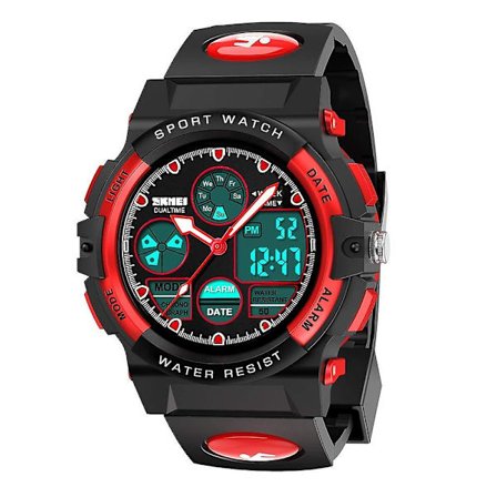 Sport Kids Watche, Vanntett Multifunksjonell Digitalklokke for Gutt