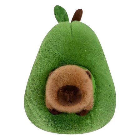 Avocado Capybara Plyslegetøj Realistisk Capybara Udstoppede Dyr Blødt Udstoppede Capybara Avocado Mad Plys