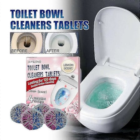 Toalettrenseblokk, Deodoriserende Fjerner Kalk og Urinflekker Husholdnings Toalettrenseblokk