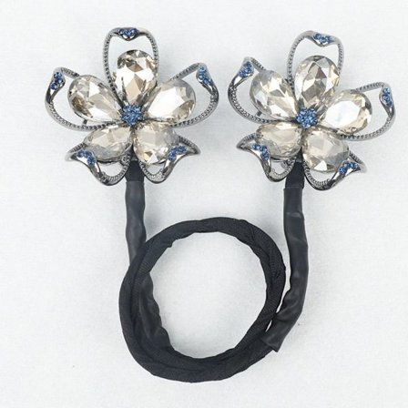Crystal Flower Hair Clip Hair Bun Maker 2 2