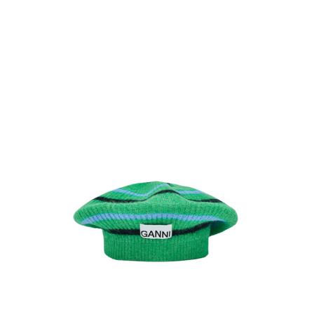 Ganni Hats Grøn, Dame Accessories, Størrelse: ONE Size
