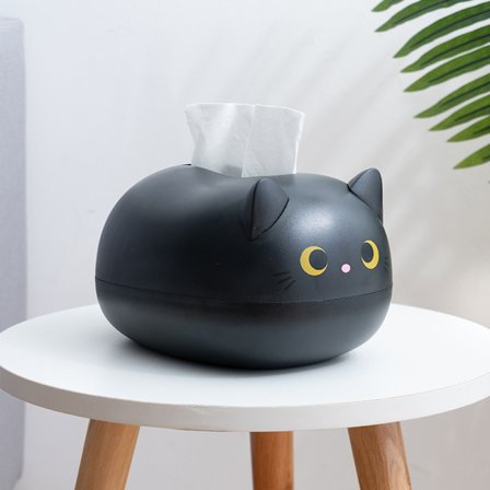 Kawaii Cat Tissue Box Kök Servett Förvaringsbox Wc Papper Conta
