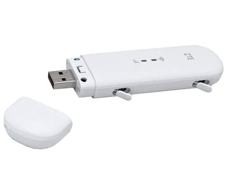 ZTE MF79U USB-nettlesestikke 4G LTE opptil 150 Mbit/s, hvit