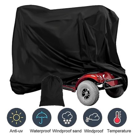 Kraftig trekk til elektrisk rullestol, 190d Oxford vanntett oppbevaringstrekk for rullestol, støvtett beskyttelsestrekk for motorsykkel - Perfekt