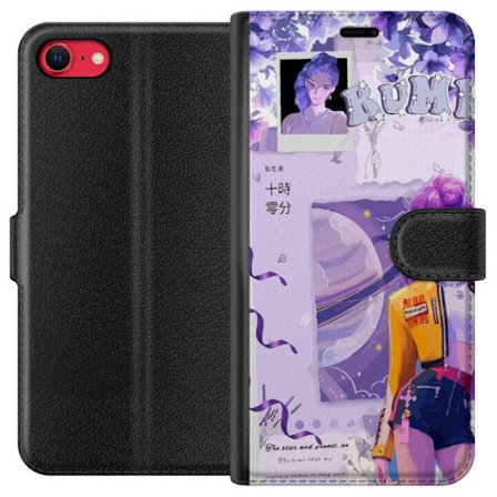 Kompatibelt Plånboksfodral till Apple Apple iPhone 8 Kpop Demon Hunters Rumi Lila Planet Kosmisk Idol Stil Fantasy