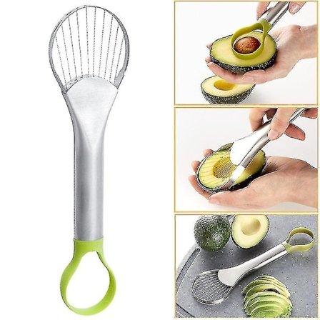 Multifunktionel 2 i 1 Avocadoskærer Skærer Skræller Ske Skiver Køkkenredskab