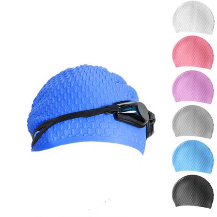 Silikonbadmössa Cap Cap Elastisk Cap Black