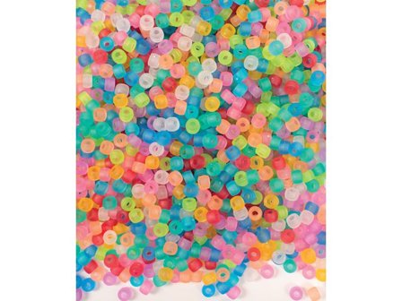 PLAYBOX Plastpärlor Kongo transparenta 1000/fp - Lyreco - Skola och förskola - Hobbymaterial - Pärlor