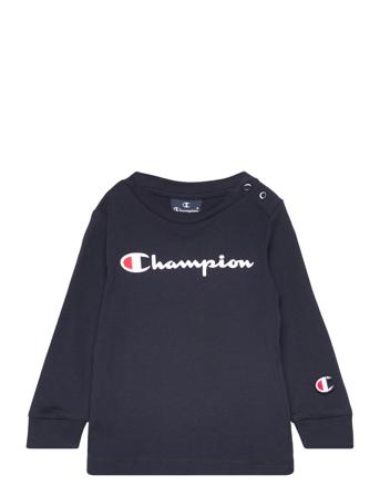 Long Sleeve Crewneck T-Shirt Sweat-shirt Genser Marineblå Champion*Betinget Tilbud