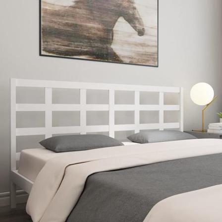 Vidaxl Sänggavel Vit 185,5x4x100 Cm Massiv Furu Vit