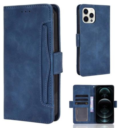 Moderni Nahkalaukku For iPhone 13 Pro Max - Sininen Blue